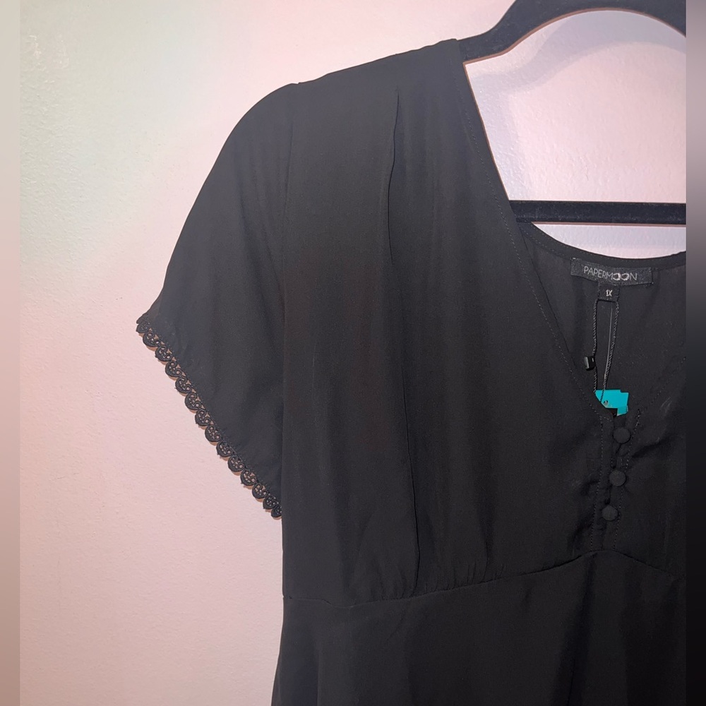 Papermoon Black Women's Blouse - Picture 4 of 11